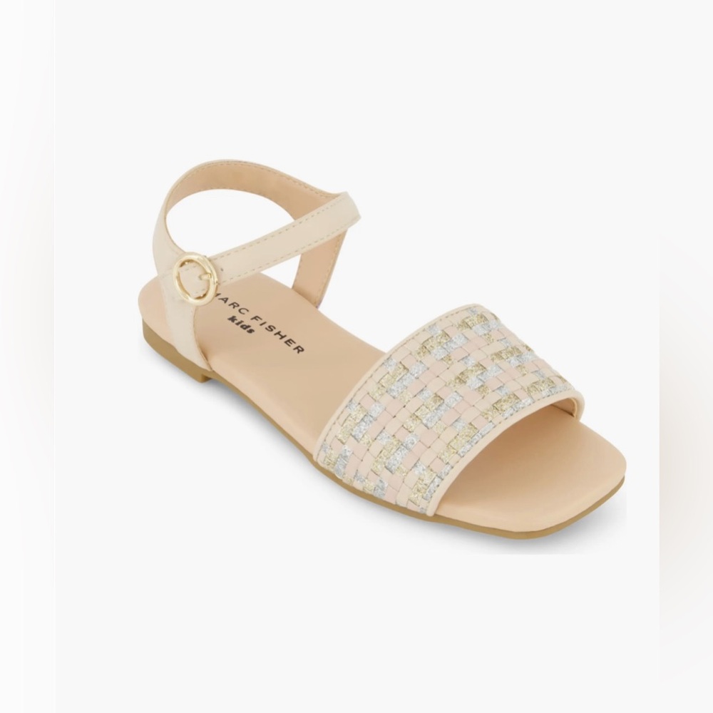 Marc Fisher New Girls’ Hazel Woven Multi Color Sandals Size 1